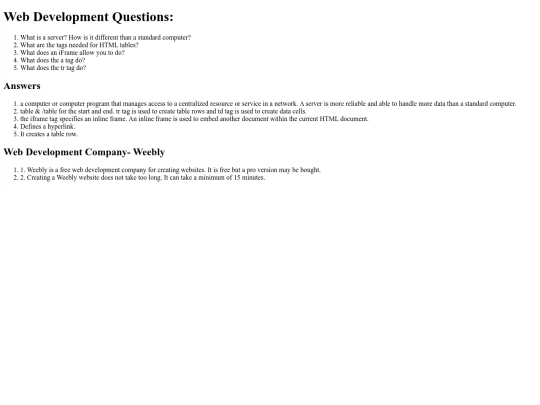 webDev screenshot