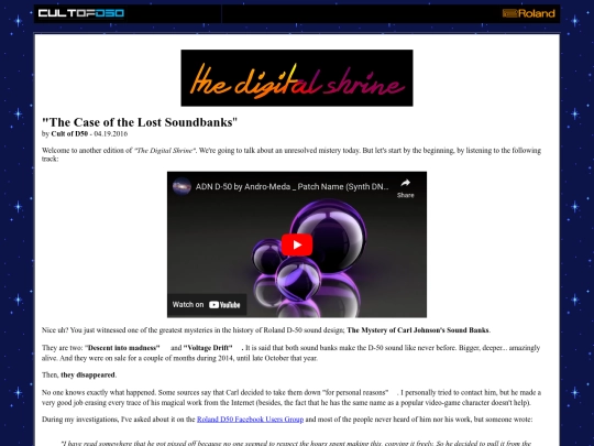 blog screenshot