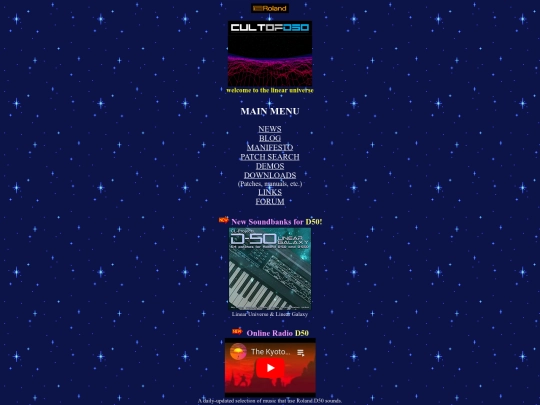 menu screenshot