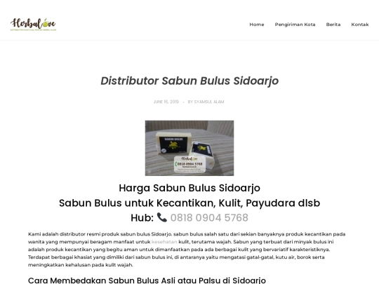 distributor-sabun-bulus-sidoarjo screenshot