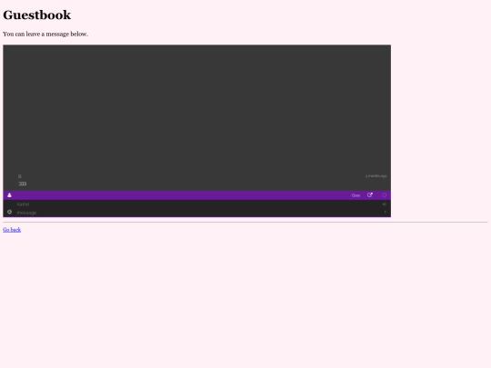 pages/guestbook screenshot