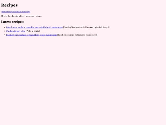 pages/recipes screenshot