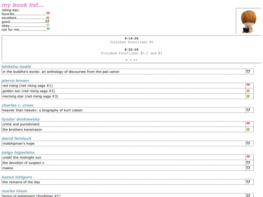 books screenshot