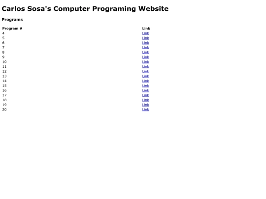 index screenshot