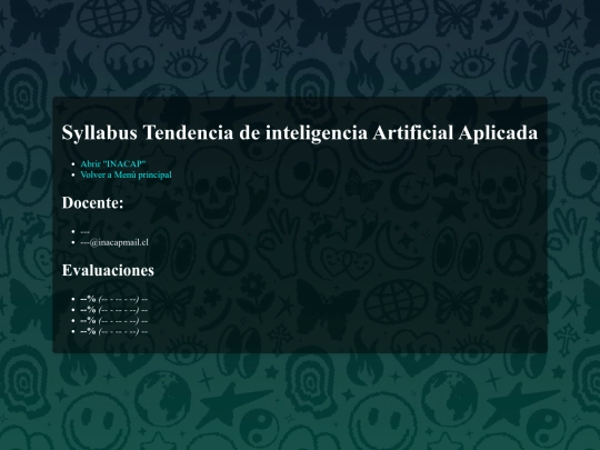 Tendencia de inteligencia Artificial Aplicada/SyllabusTdIAA screenshot