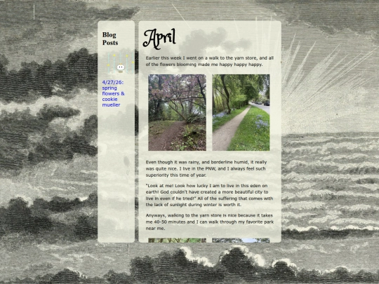 blog/april screenshot