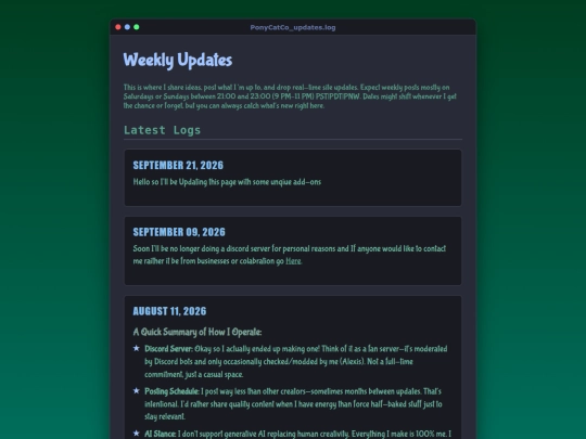 updates screenshot