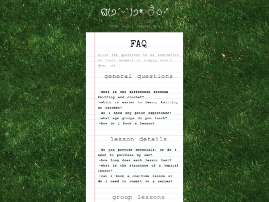 faq screenshot