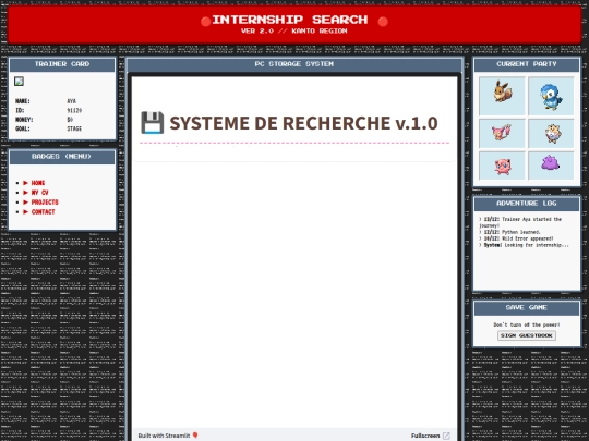 index screenshot