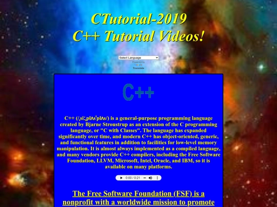 CTutorial2019 screenshot