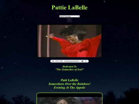 PattieLaBelle screenshot