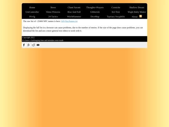 Gibberish/SillyNpcNames screenshot