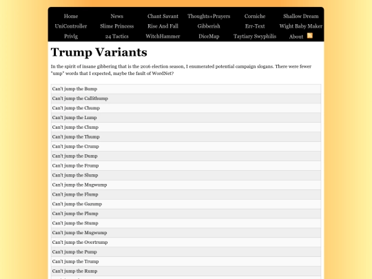 Gibberish/TrumpVariants screenshot