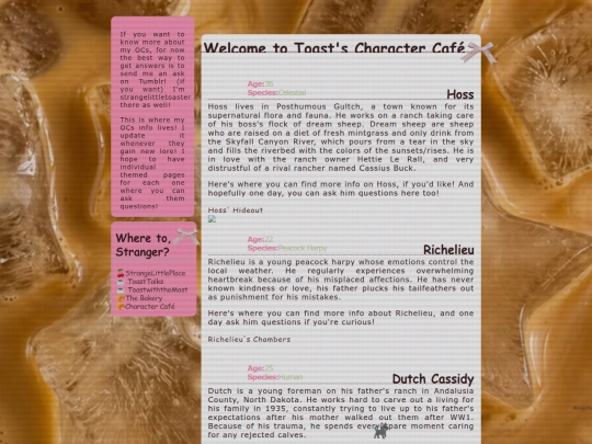 Character Café screenshot