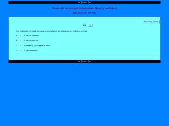 Didactica_Gramatica/Indicativo_Futuro_Quiz screenshot