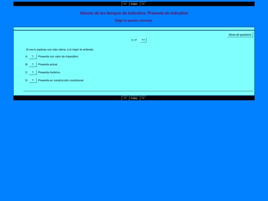 Didactica_Gramatica/Indicativo_Presente_Quiz screenshot