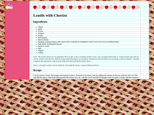 pages/cookbook screenshot