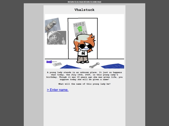 pages/ocsprof/homestuck/vstuck1 screenshot