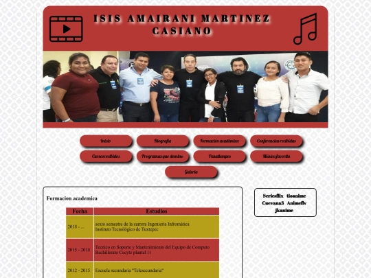 Mi pagina/academica screenshot