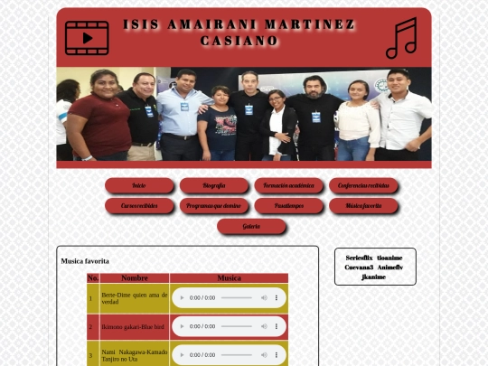 Mi pagina/music screenshot