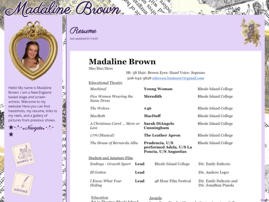 Resume screenshot