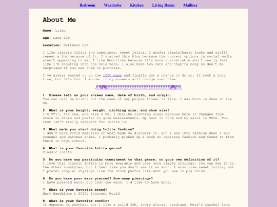 AboutMe screenshot