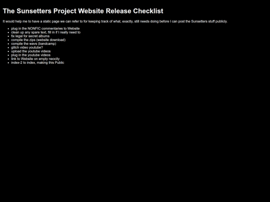 checklist screenshot