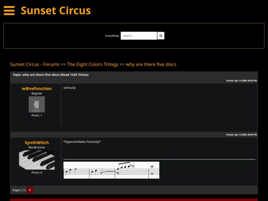 circus/eight-colors/why-are-there-five-discs screenshot