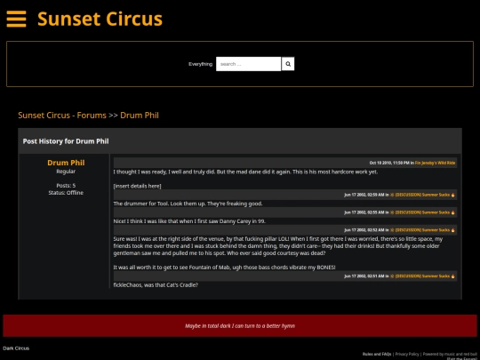 circus/users/drumphil screenshot