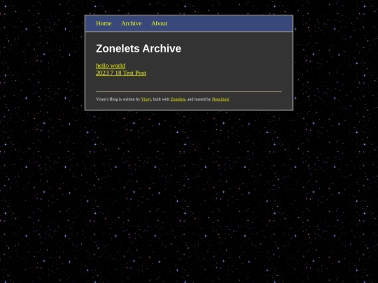 blog/archive screenshot