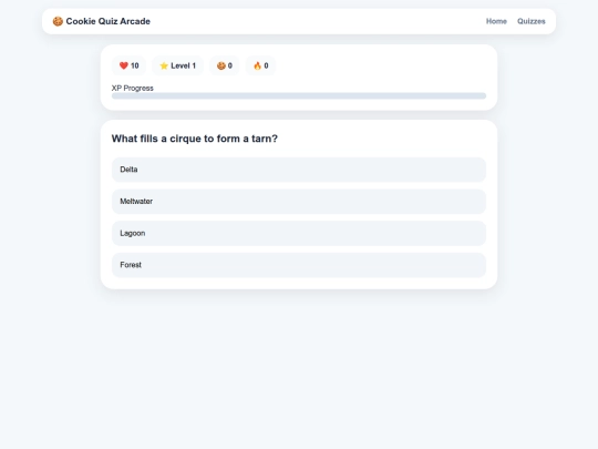 quizgame screenshot