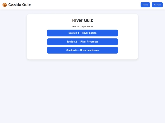 quizrivers screenshot