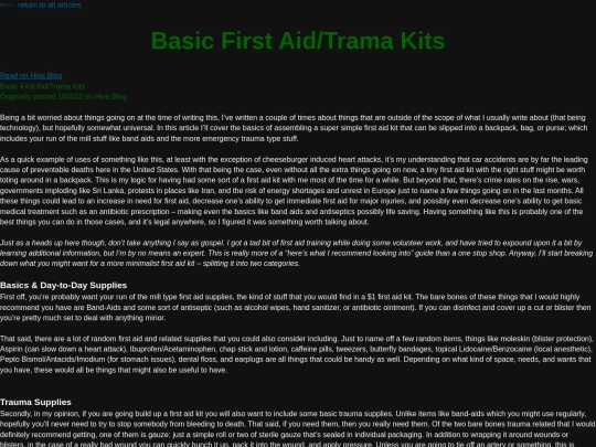 tutorials/pages/firstaid screenshot