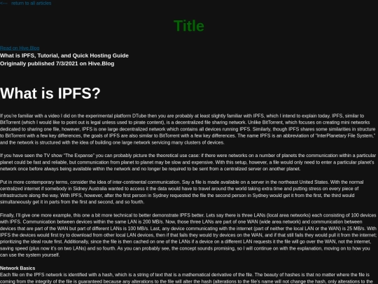 tutorials/pages/ipfs screenshot