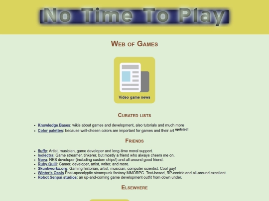 games/links screenshot
