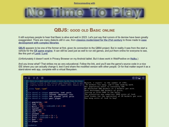 games/retro/qbjs screenshot