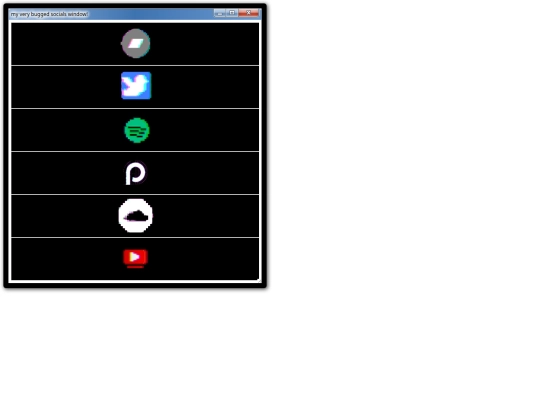 socials screenshot
