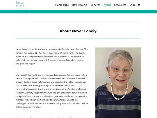 About _ Never Lonely® Connections screenshot
