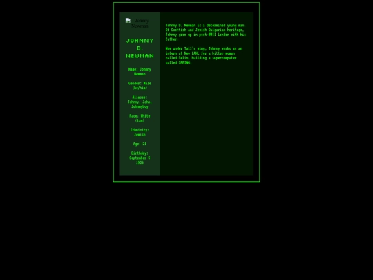 JohnnyNewmanLegacy screenshot