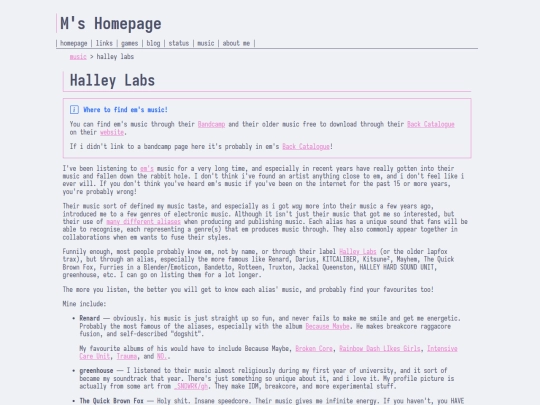 music/halley-labs screenshot