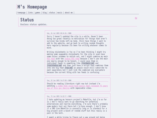 rss/status screenshot