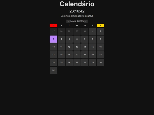 Calendrio screenshot