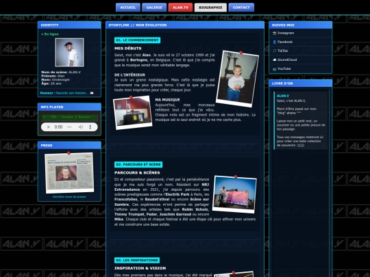 biographie screenshot