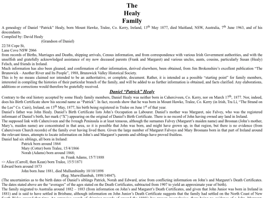Healy Family - David Healy A screenshot