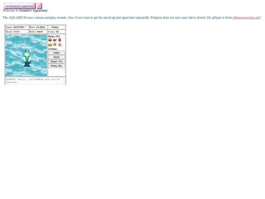iframe/webmaster/aquarium screenshot