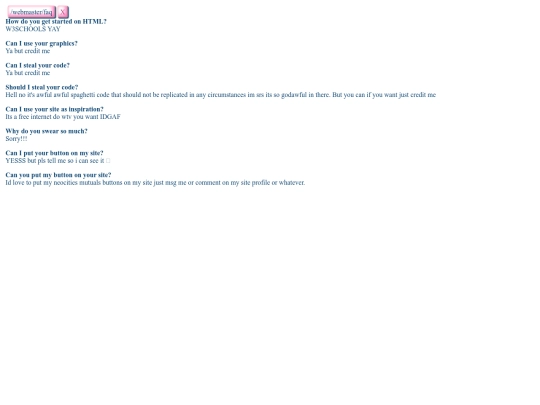 iframe/webmaster/faq screenshot