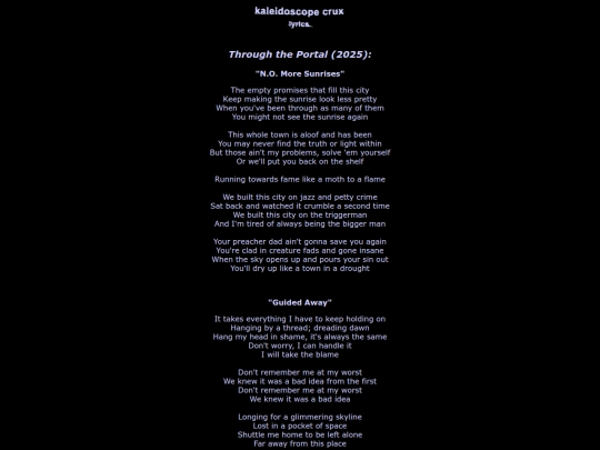 lyrics screenshot