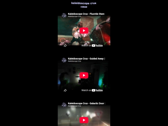videos screenshot