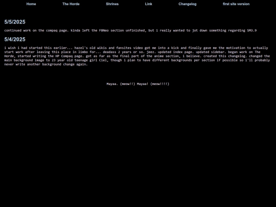 changelog screenshot