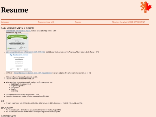 resume screenshot